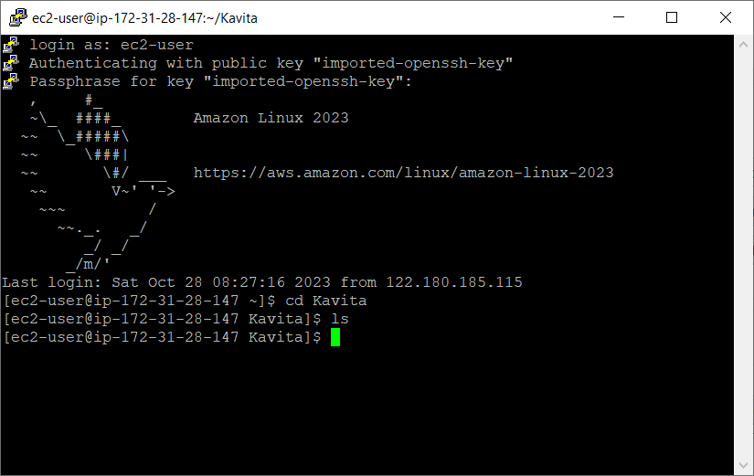 Access the EC2 Instance Again