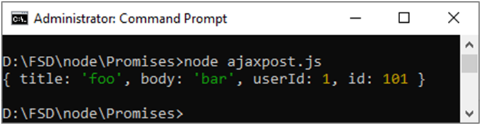 Example of AJAX POST Request 