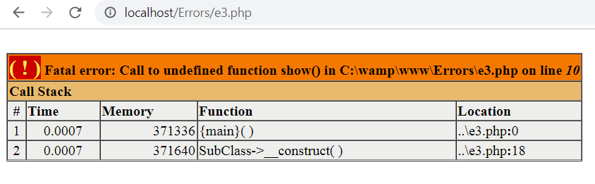 Call to Undefined Function Results in a Fatal Error
