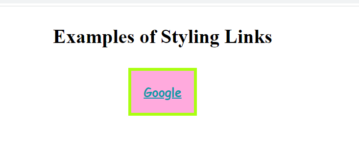 Styling Links