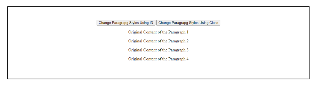 Example showing How to Use ID and Class Attributes in JavaScript