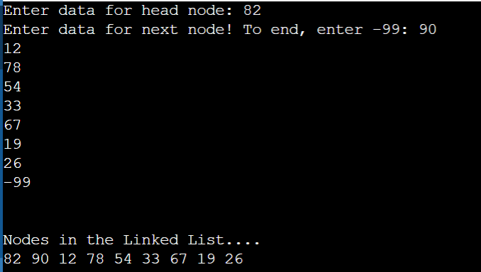 Singly Linked List Implementation in C Language