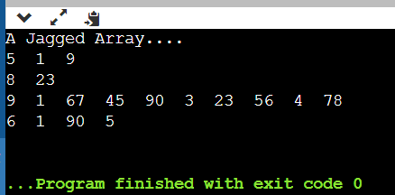 A Jagged Array in Java