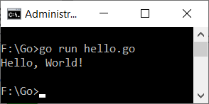 Running a Go Program