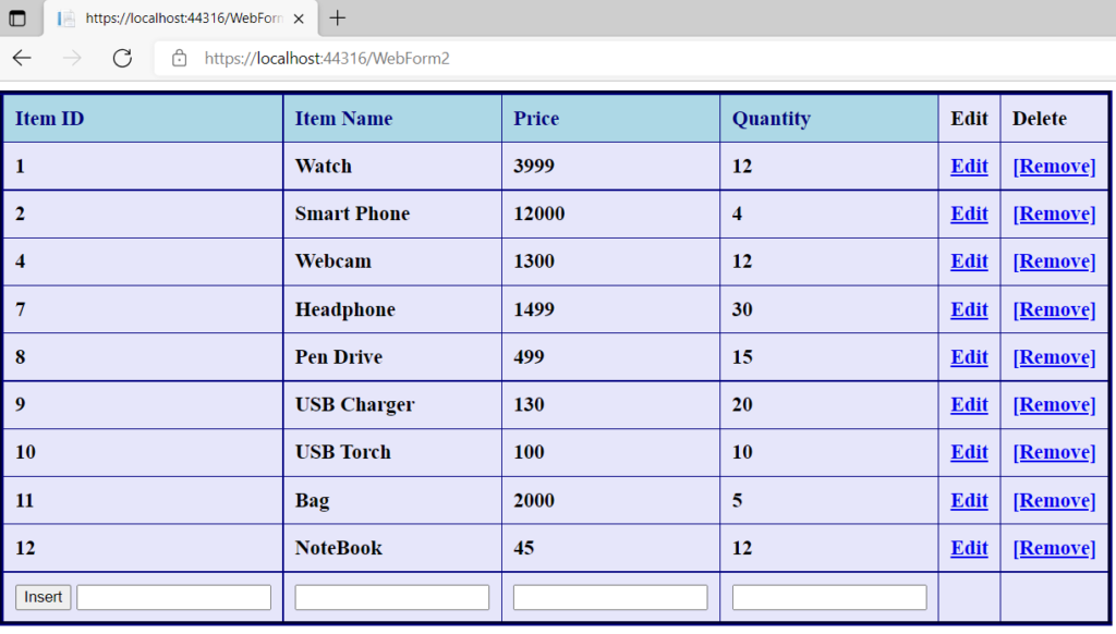 Records in DataGrid After Performing Delete Operation