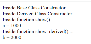 Example of Inheritance in PHP