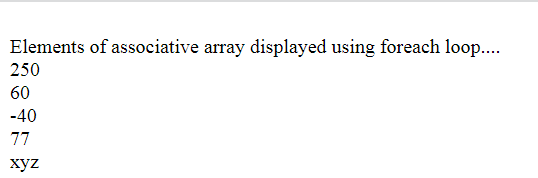 Creating Associative Array in PHP