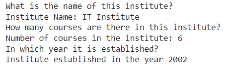 The Output of the Example to Create a Class in Python