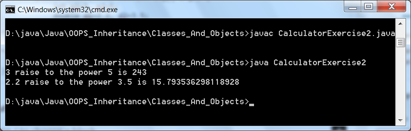 Example of Using Static Methods in Java - Calculating the Power