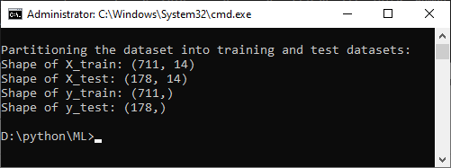 Partitioning the Dataset