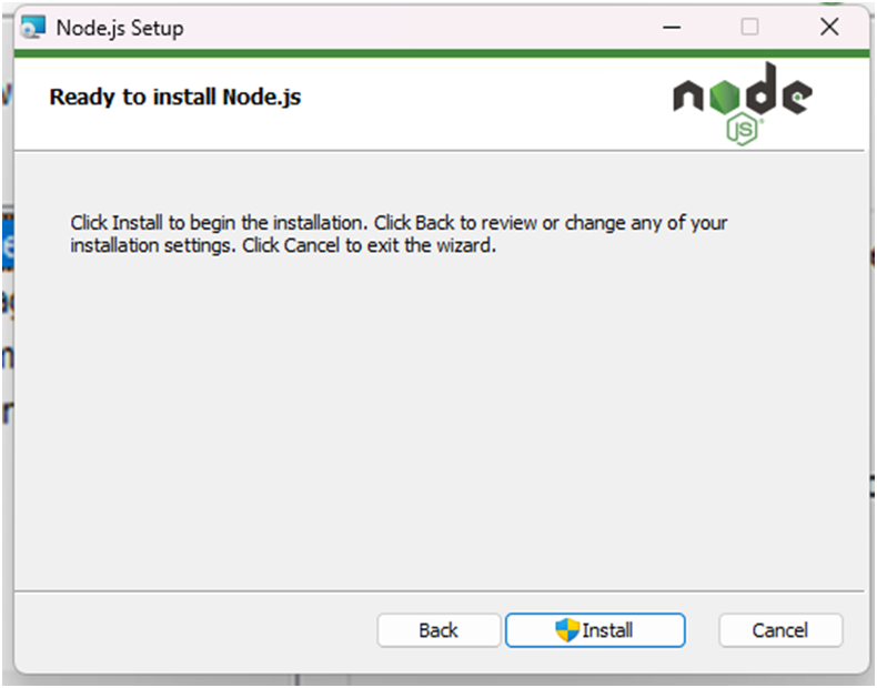 Click on Install Button