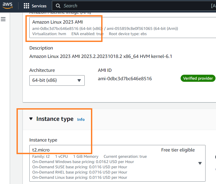 Select EC2 Instance Type